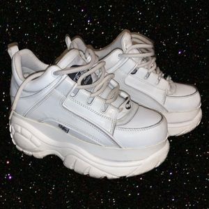 Buffalo London White Platform Sneakers